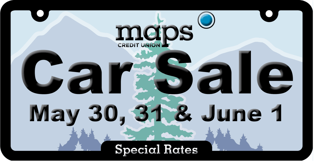 Maps Car Sale May 30, 31 & June 1 Special Rates