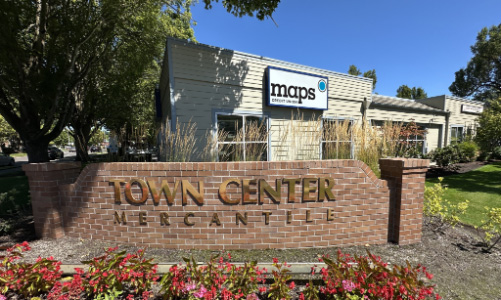 Maps Credit Union sucursal en el Town center mercantile